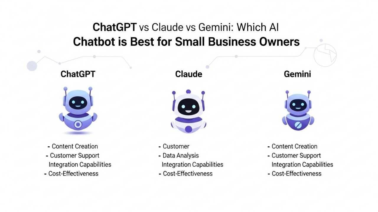ChatGPT vs Claude vs Gemini Which AI Chatbot is Best for Small Business Owners