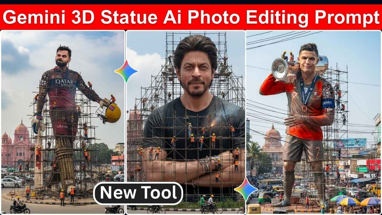 Google Gemini 3D Statue Ai Photo Editing Prompt