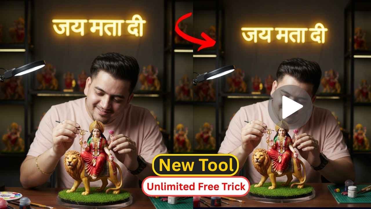 Navratri 3D Model AI Video Prompt