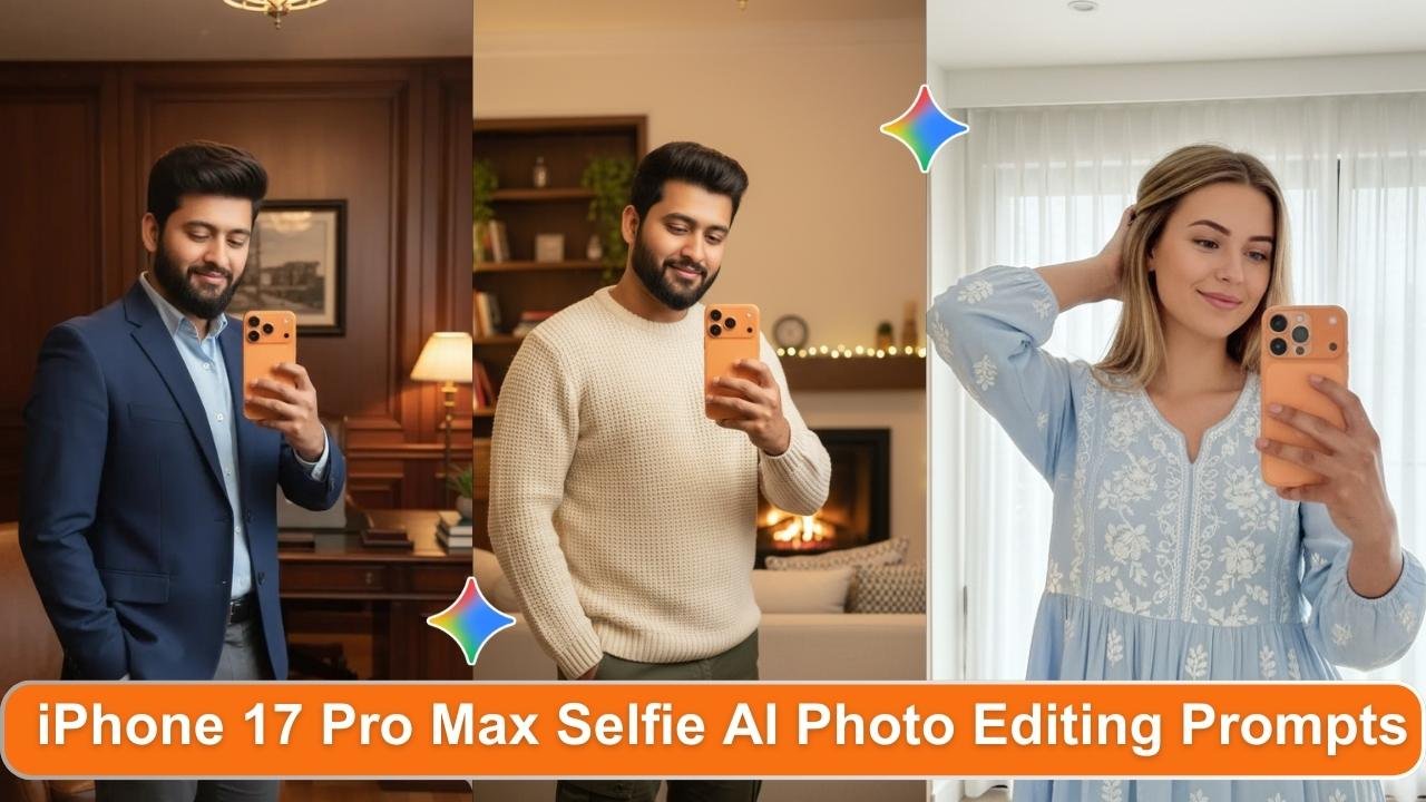 iPhone 17 Pro Max Selfie AI Photo Editing Prompts