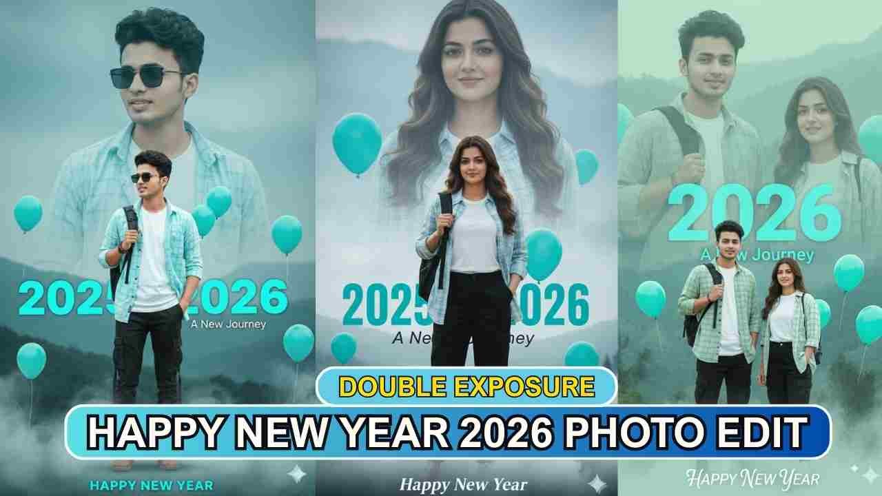 New Year 2026 Double Exposure Ai Photo Editing Prompts