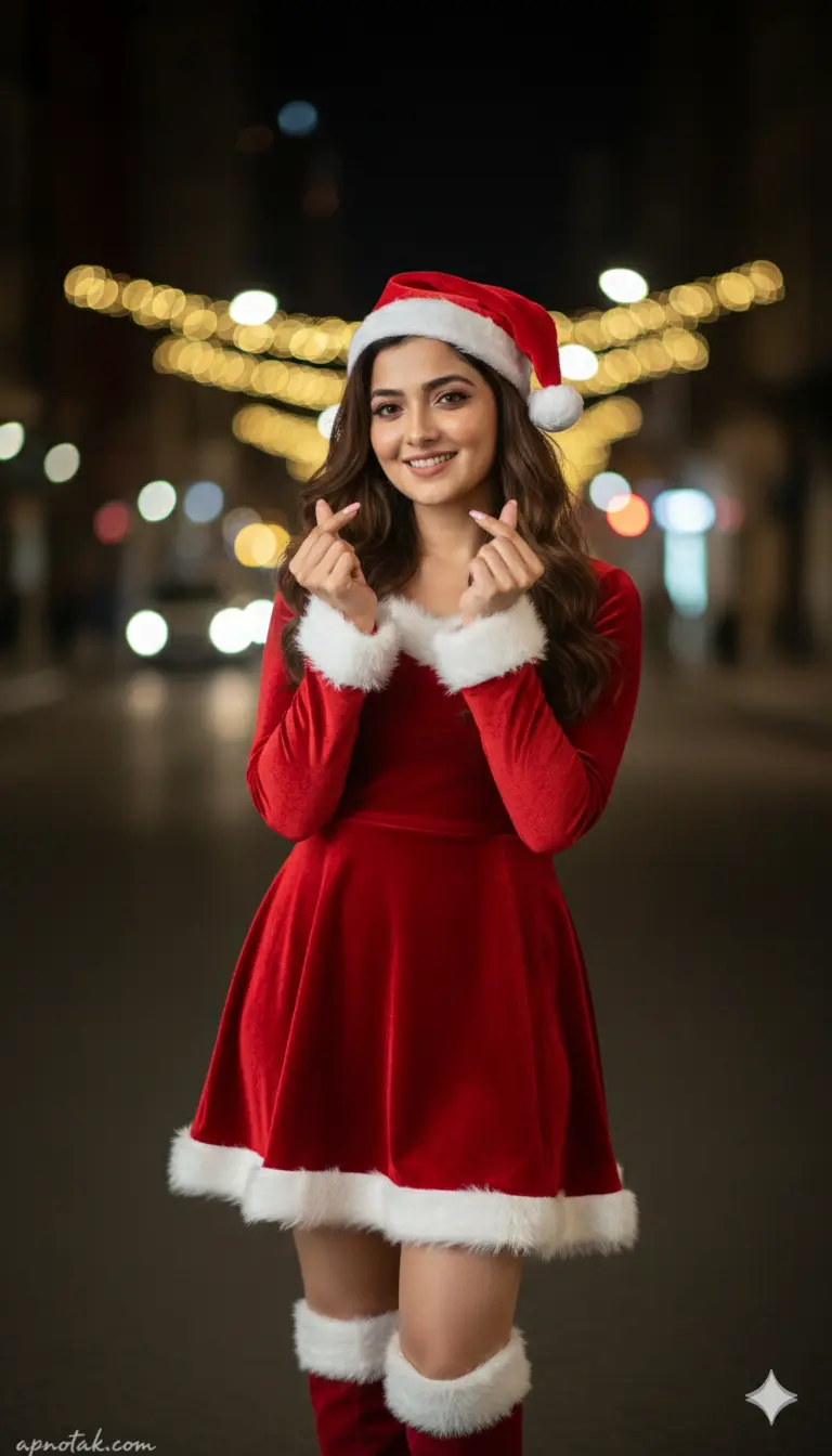 Trending Merry Christmas Ai Photo Editing Prompt for Girls 11