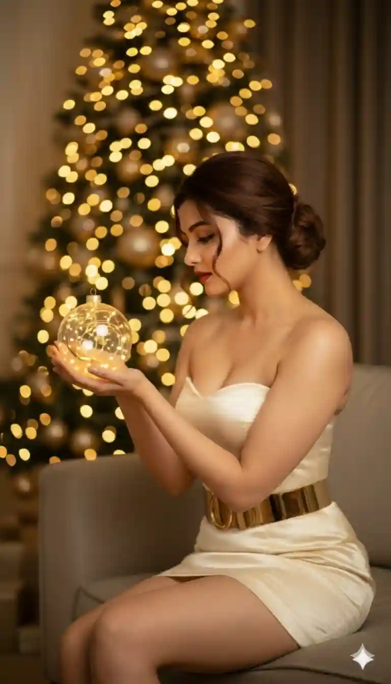 Trending Merry Christmas Ai Photo Editing Prompt for Girls 6