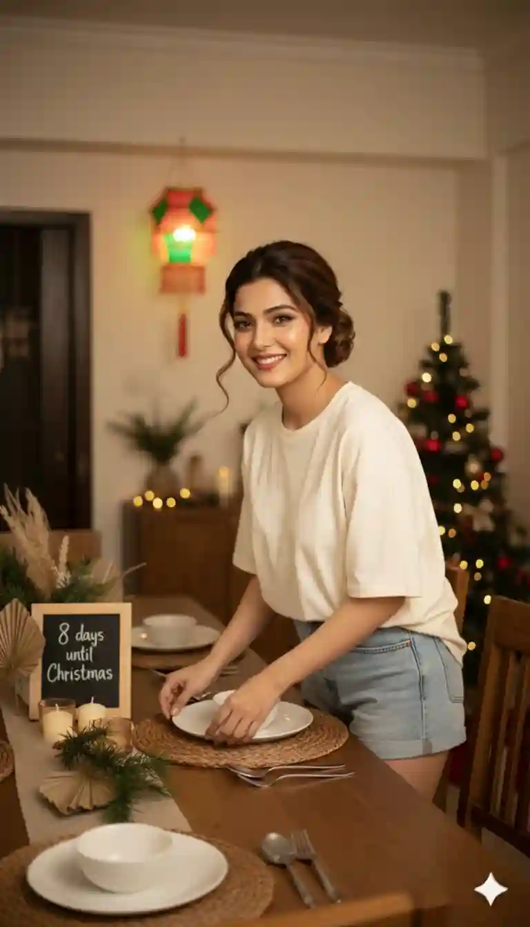 Trending Merry Christmas Ai Photo Editing Prompt for Girls 8