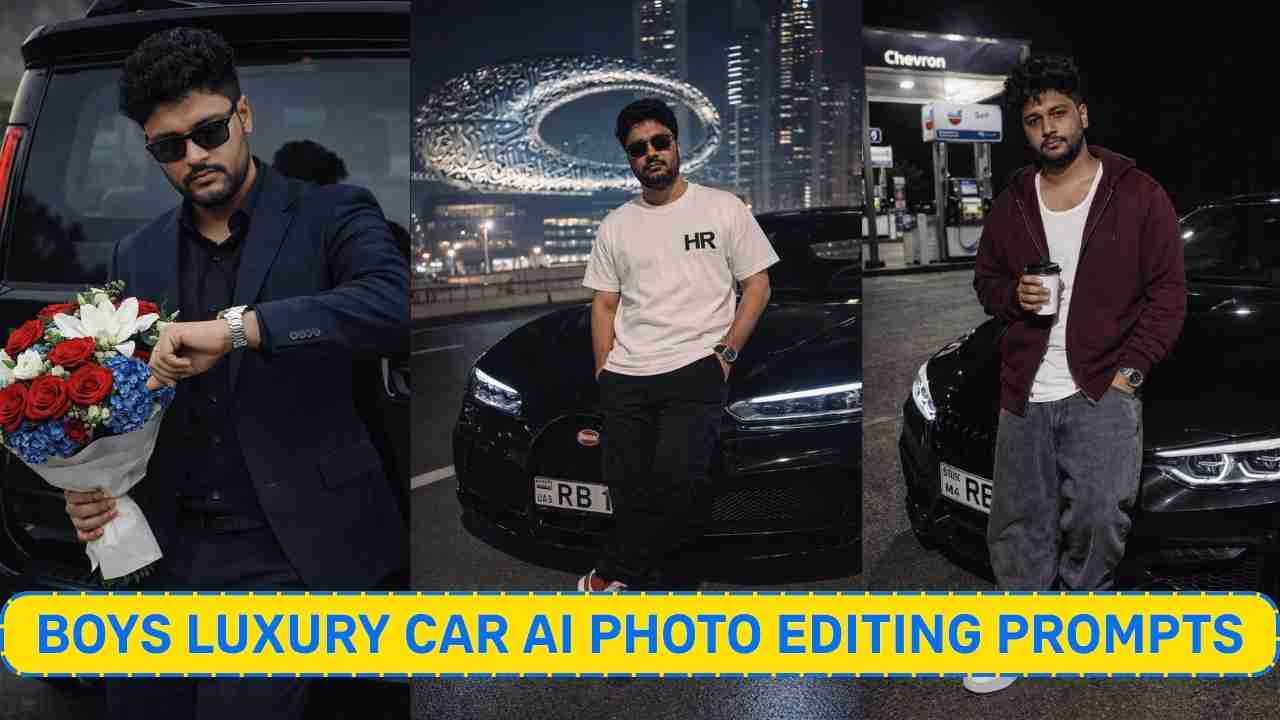 Boys Luxury Car Ai Photo Editing Prompts