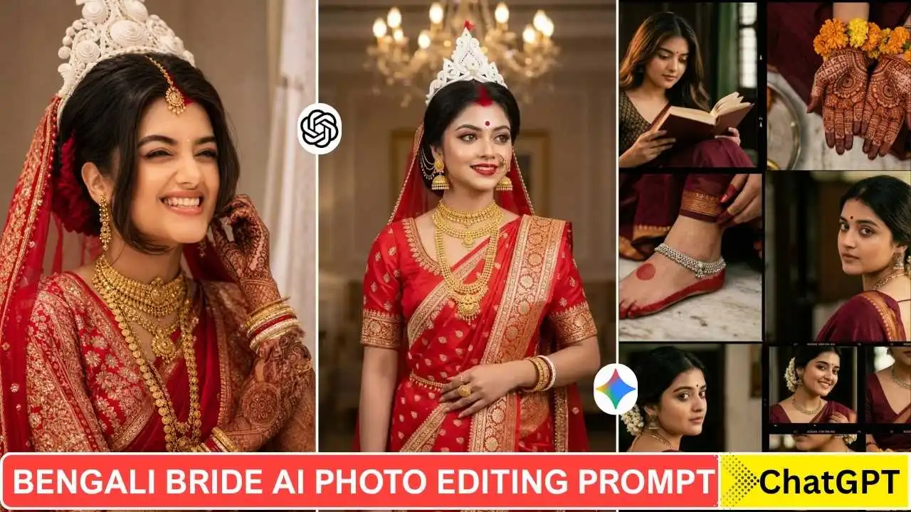 Bengali Bride Ai Photo Editing Prompt