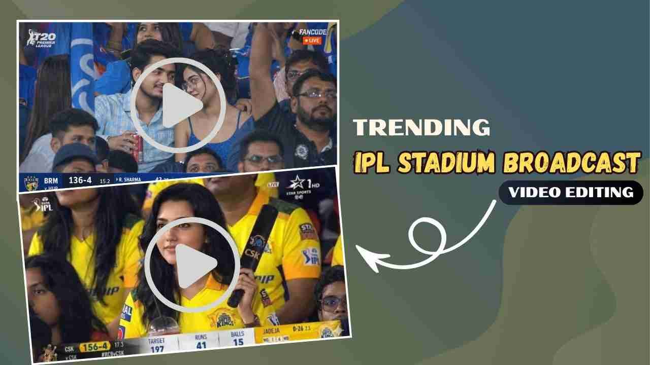 Trending IPL Stadium Broadcast Ai Video Editing prompt