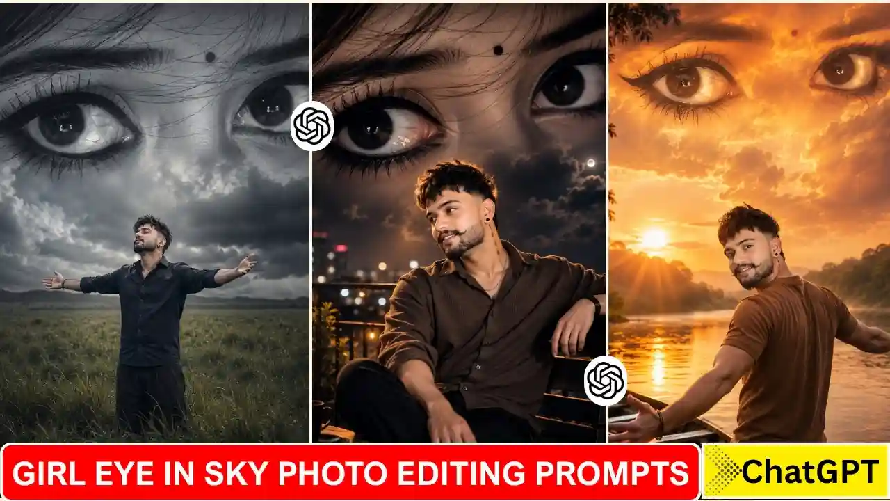 Girl Eye in Sky Photo Editing Prompts