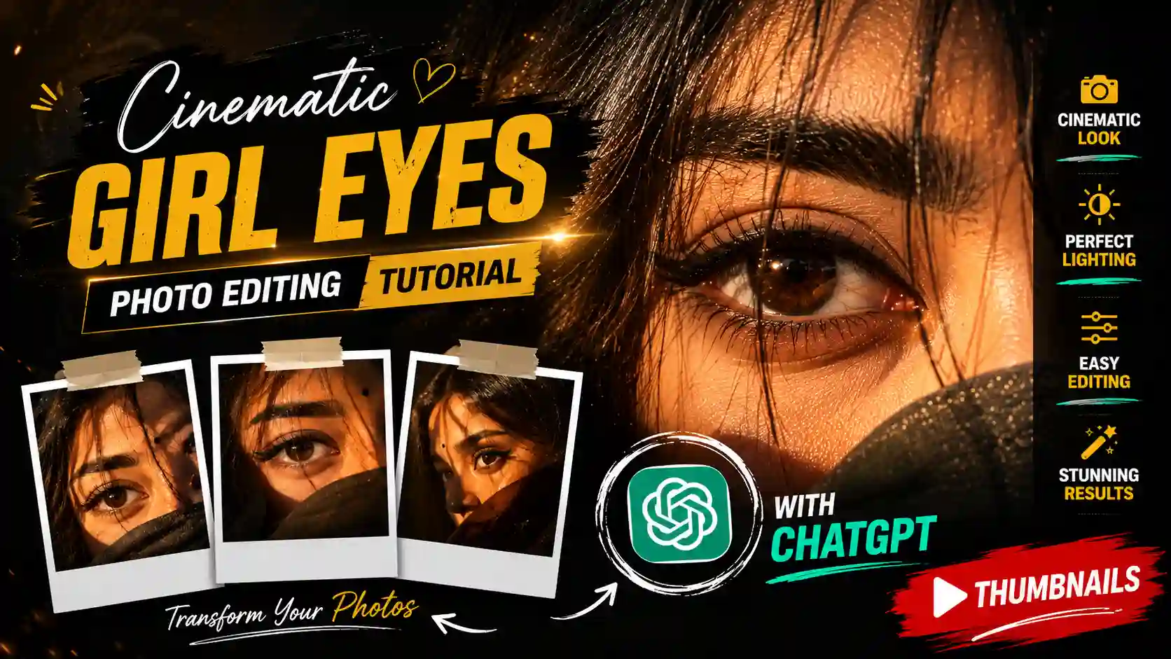 Golden Hour Close-Up Eyes Ai Photo Editing Prompts
