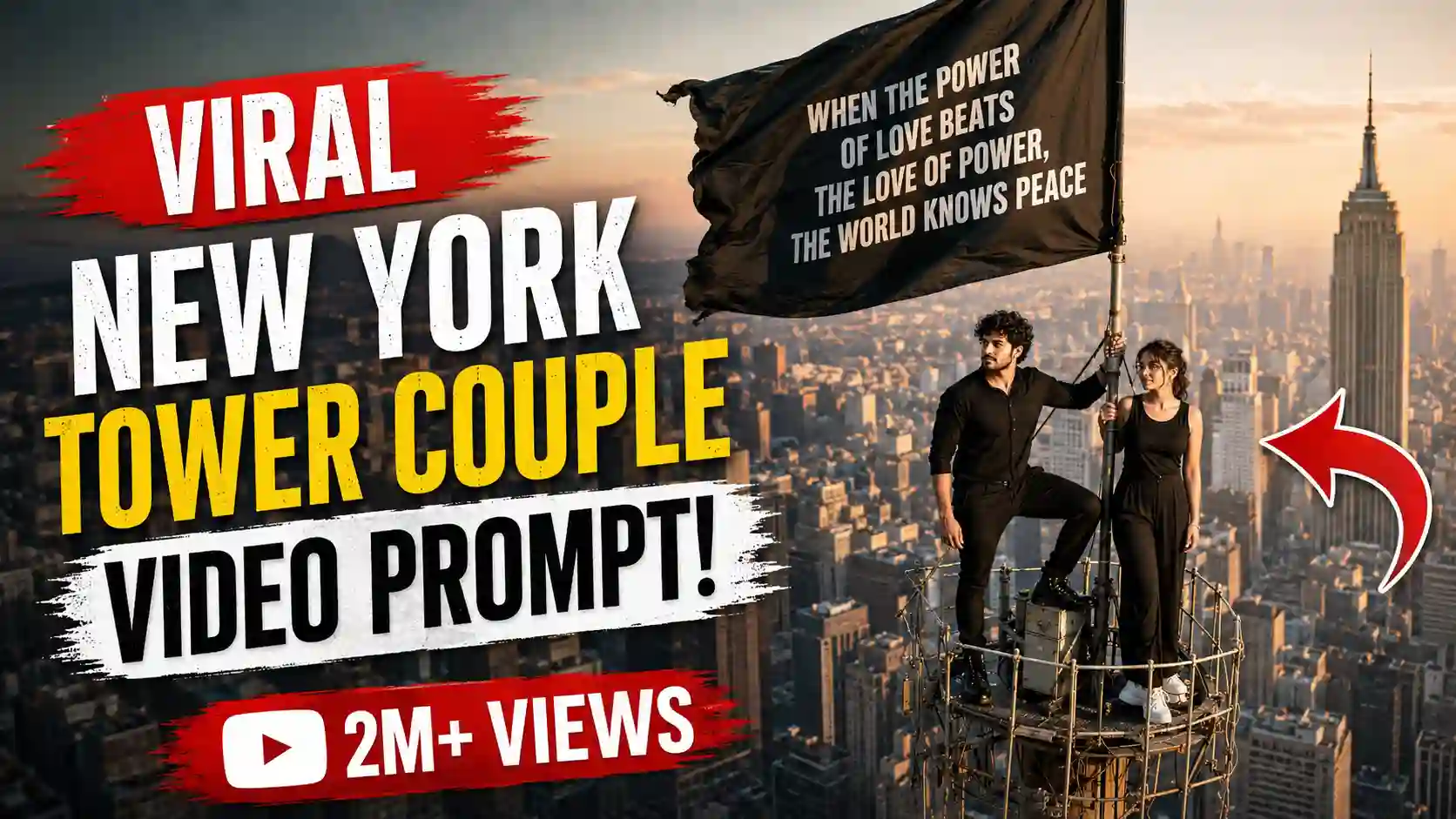 Viral Couple On Tower Photo & Video Editing Prompts