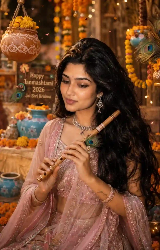 Janmashtami AI Prompt for Girls
