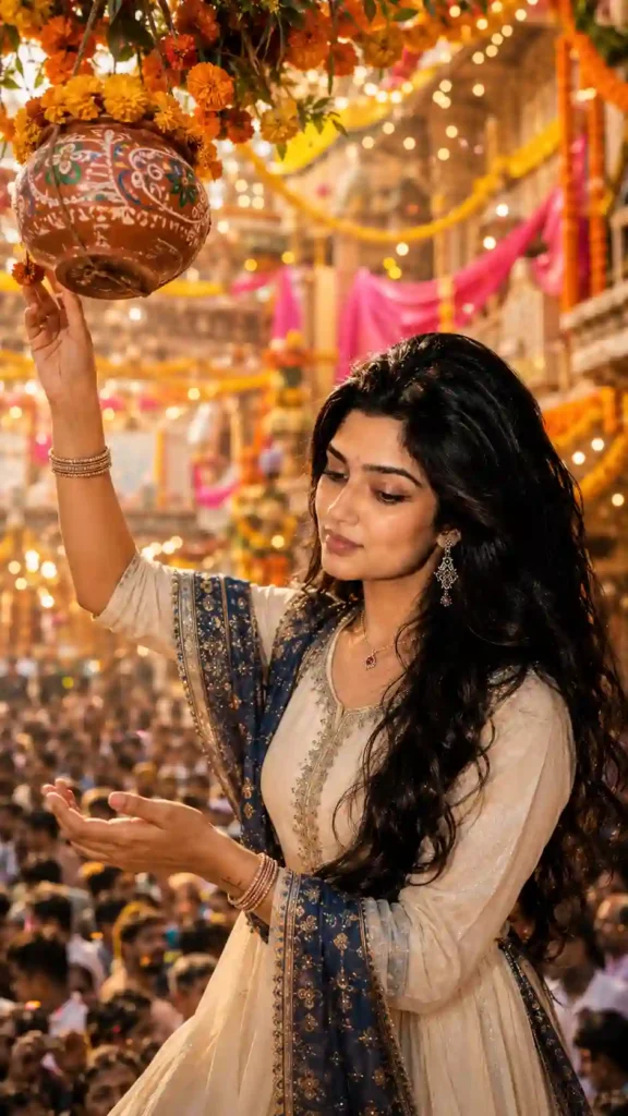 Janmashtami Dahi Handi AI Prompt