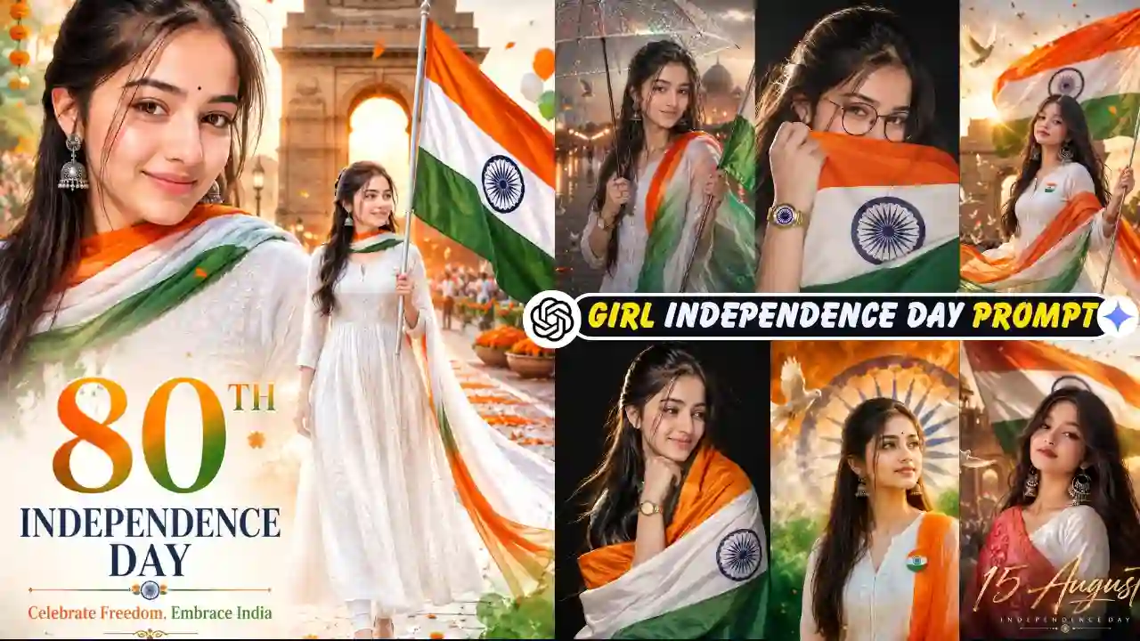 Independence Day Girl AI Photo Editing Prompt