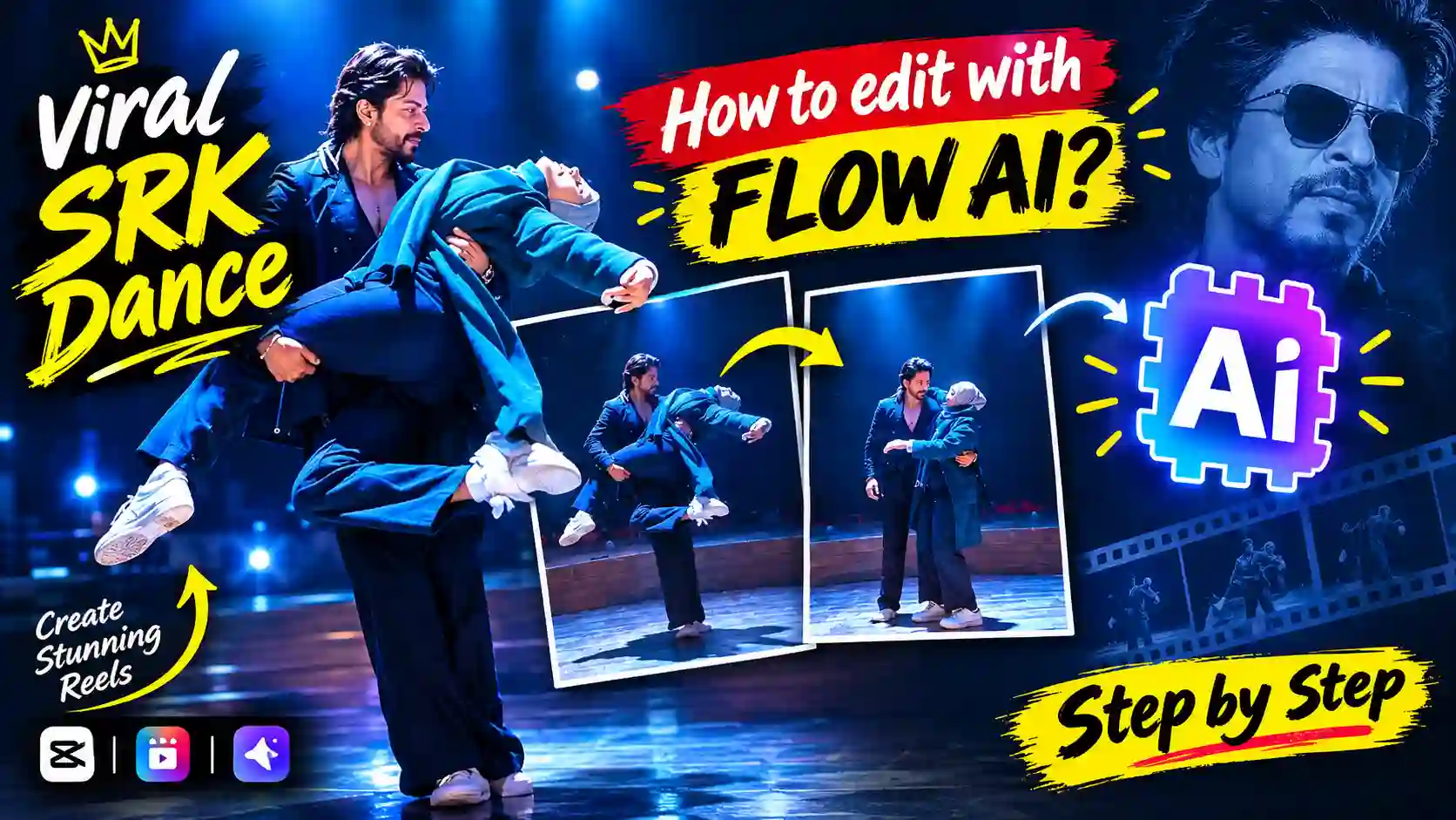 SRK Dance AI Video Editing Prompt