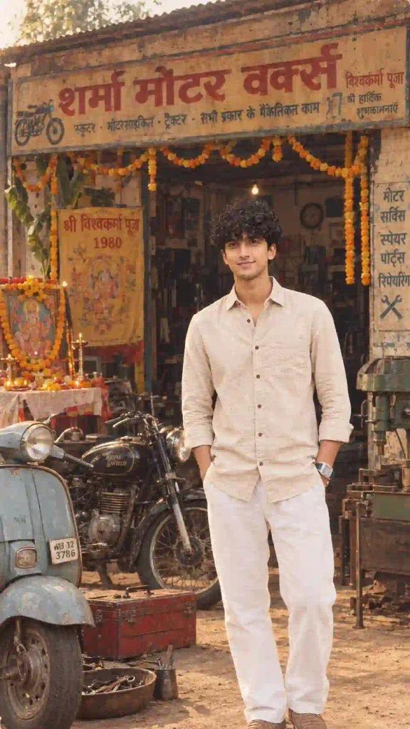 Vintage Portrait at Sharma Motor Works