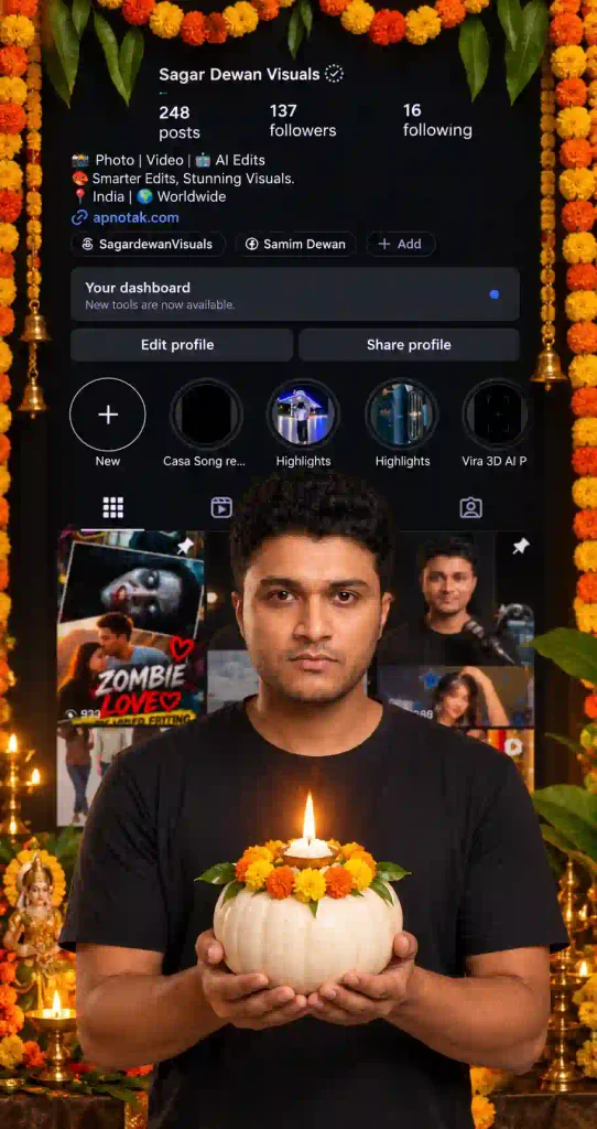 Ayudha Pooja Instagram Portrait