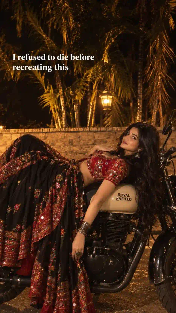 Glamorous Night Ride in Traditional Embroidery