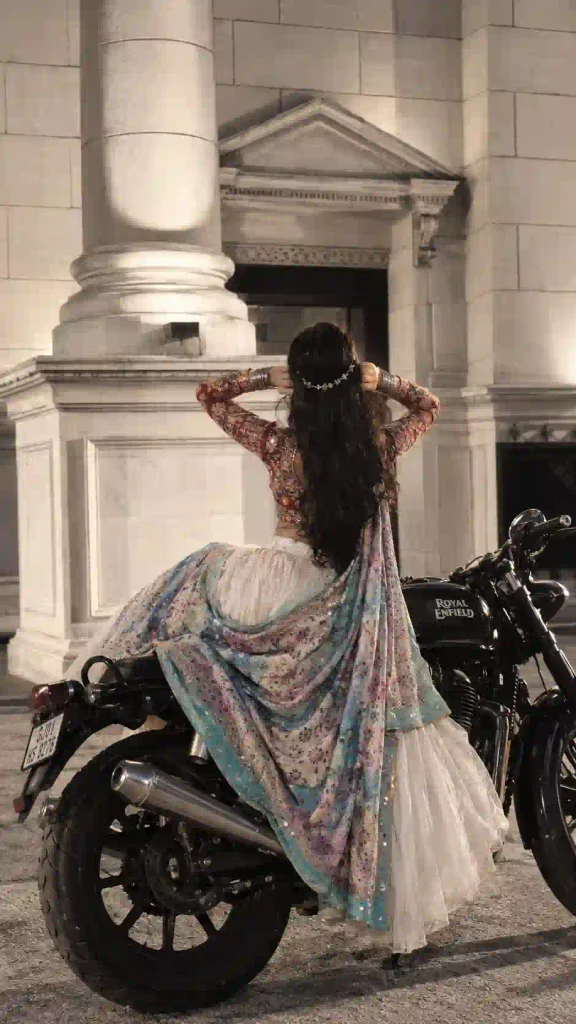 Royal Enfield Lehenga Portrait